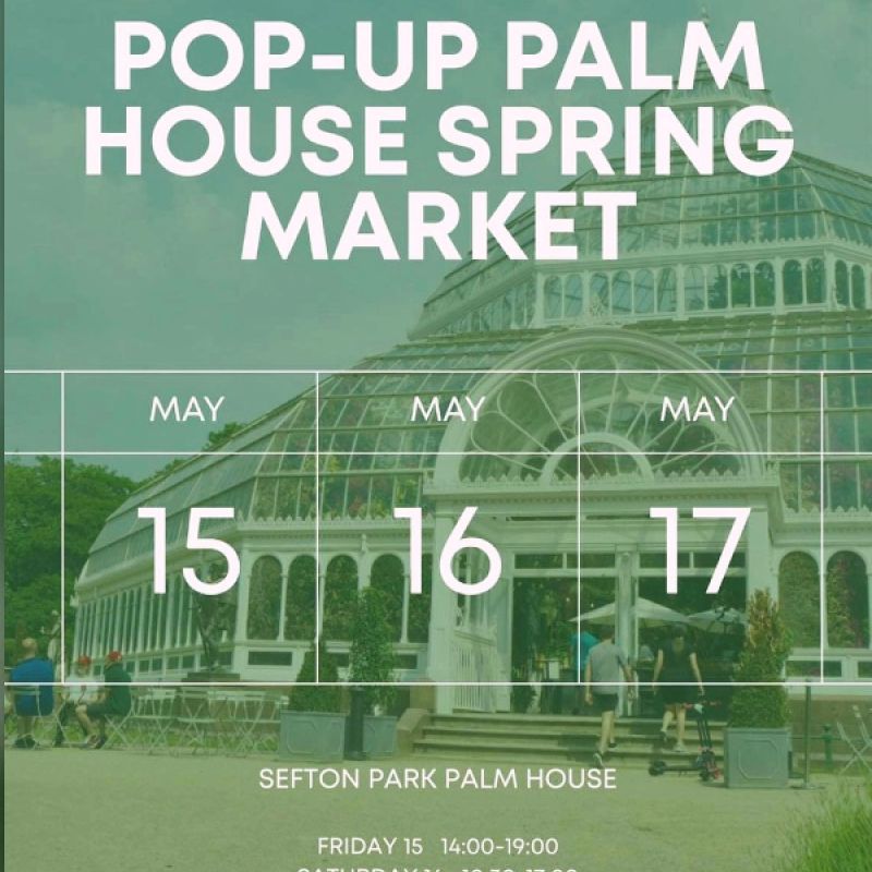 2026 Pop up in the Palmhouse Spring Market flyer